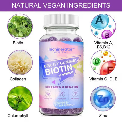 Beauty Gummies - Collagen + Biotin 12,000MCG